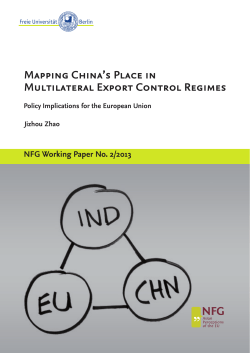 Mapping China`s Place in Multilateral Export - diss.fu