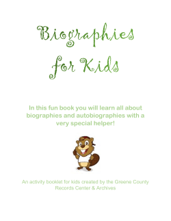 Biographies for Kids