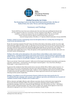 to  - Center for Strategic Decision Research