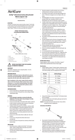 AtriClip&trade; LAA Exclusion System with preloaded Gillinov
