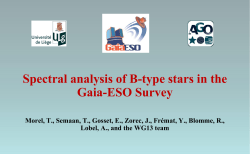 Spectral analysis of B-type stars in the Gaia-ESO Survey