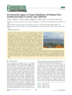 Environmental Legacy of Copper Metallurgy and Mongol Silver