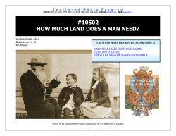 10502 HOW MUCH LAND DOES A MAN NEED?