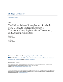 The Hidden Roles of Boilerplate and Standard