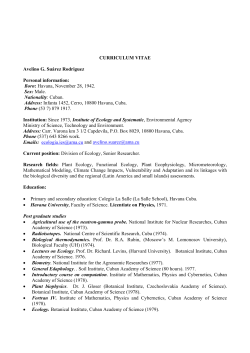 CURRICULUM VITAE Avelino G. Suárez Rodriguez Personal