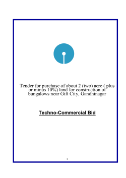 Tender for purchase of about 2 (two) acre ( plus or minus 10%) land