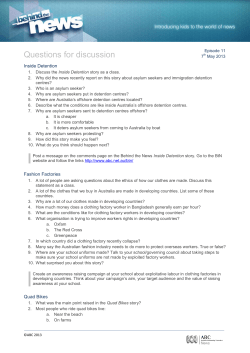Questions for discussion