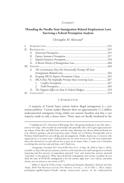 Threading the Needle: State Immigration