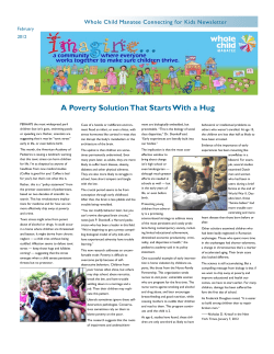 A Poverty Solution That Starts With a Hug