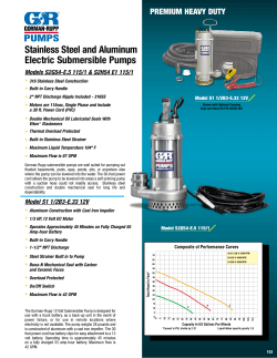 Stainless Steel and Aluminum Electric Submersible Pumps