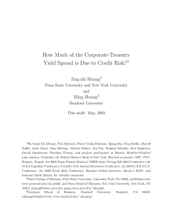 How Much of the Corporate-Treasury Yield Spread is Due to Credit