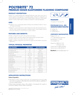 polybrite&reg; 72 premium grade elastomeric flashing