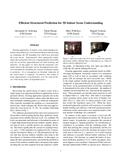 Efficient Structured Prediction for 3D Indoor Scene Understanding