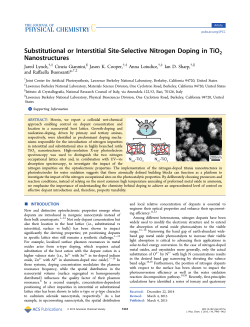 Substitutional or Interstitial Site-Selective Nitrogen Doping in TiO2