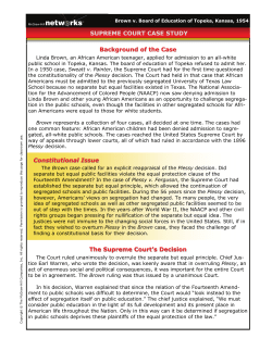 Brown v Board Case Study