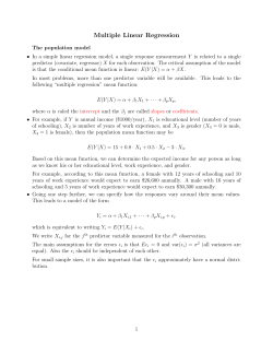 Multiple Linear Regression