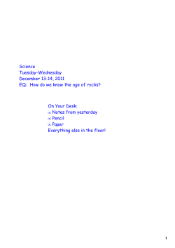 How do we know the age of rocks?