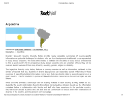 Argentina - OVPDEMA Overseas Studies and Scholarship Program