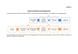 ANNEX B Routes for Admission to the Singapore Bar The flowchart