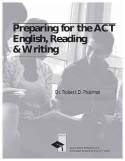 Preparing for the AC..