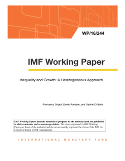 Inequality and Growth: A Heterogeneous Approach