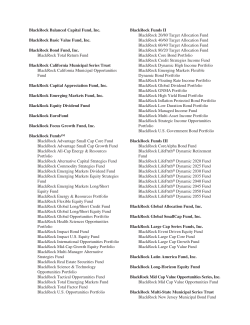BlackRock Balanced Capital Fund, Inc. BlackRock Basic Value Fund