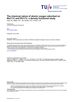 The Chemical Nature of Atomic Oxygen Adsorbed on Rh (111) and