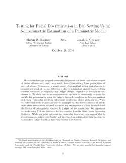 Testing for Racial Discrimination in Bail Setting Using