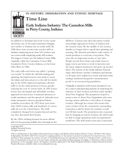 Early Indiana Industry - Indiana Historical Society