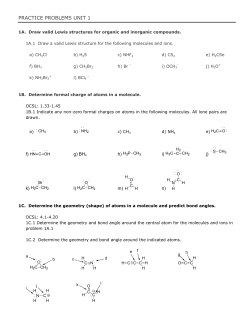PRACTICE PROBLEMS UNIT 1