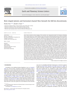 Bent-shaped plumes and horizontal channel flow