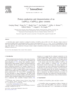 Proton conduction and characterization of an La(PO3)3