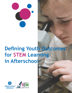 Defining Youth Outcomes for STEM Learning in