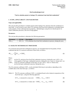Draft tool for estimating project emissions from consumption
