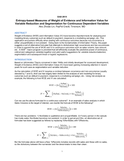 Entropy-based Measures of Weight of Evidence and Information