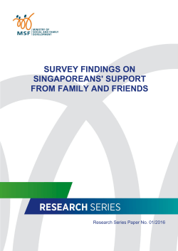 survey findings on singaporeans` support from family and friends