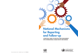 National Mechanisms for Reporting and Follow-up