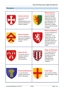 How did King John anger the barons?