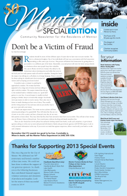 Don`t be a Victim of Fraud