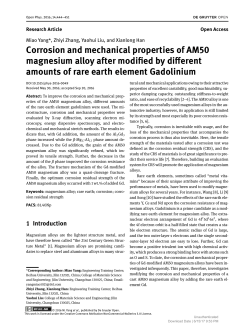 Corrosion and mechanical properties of AM50 magnesium alloy