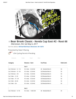 Bear Brook Classic - Kenda Cup East #2 - Root 66