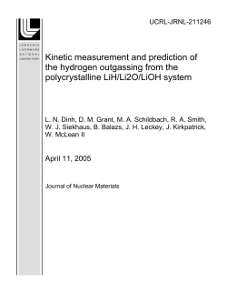 Kinetic measurement and prediction of the hydrogen