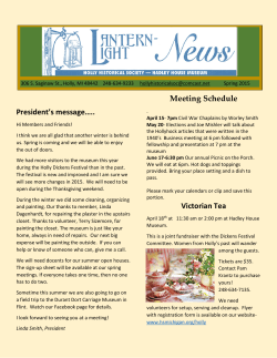 President`s message&hellip;.. Meeting Schedule Victorian Tea