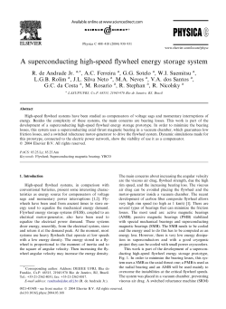 A superconducting high-speed flywheel energy storage system