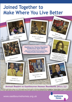 Joined Together to Make Where You Live Better Service Standards