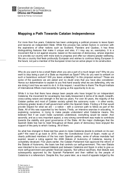 Mapping a Path Towards Catalan Independence