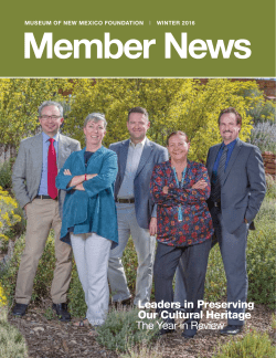FY2015&ndash;16 Annual Report - Museum of New Mexico Foundation
