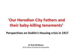 Our Herodian City Fathers and their baby-killing tenements