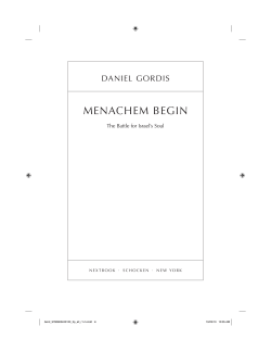 menachem begin - Daniel Gordis