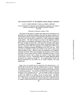 THE RADIOACTIVITY OF POTASSIUM FROM HUMAN SOURCES
